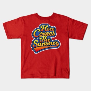 Here Comes the Summer logo Kids T-Shirt